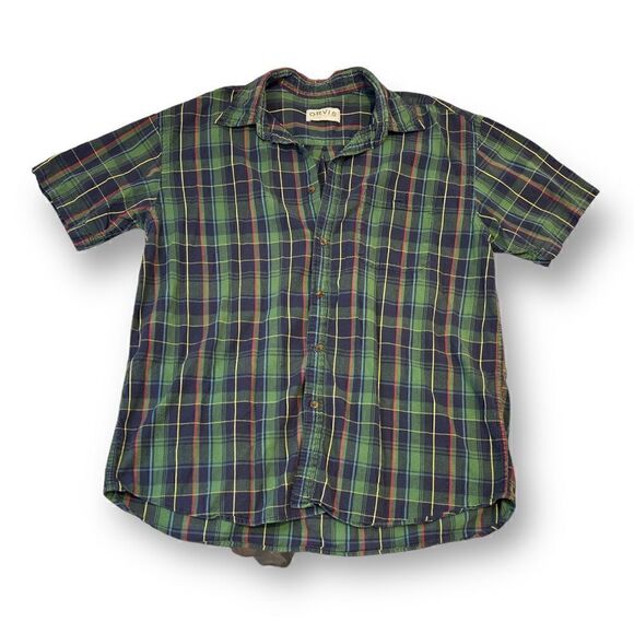 Orvis Plaid Button Front Top Size Extra Large - Picture 1 of 4